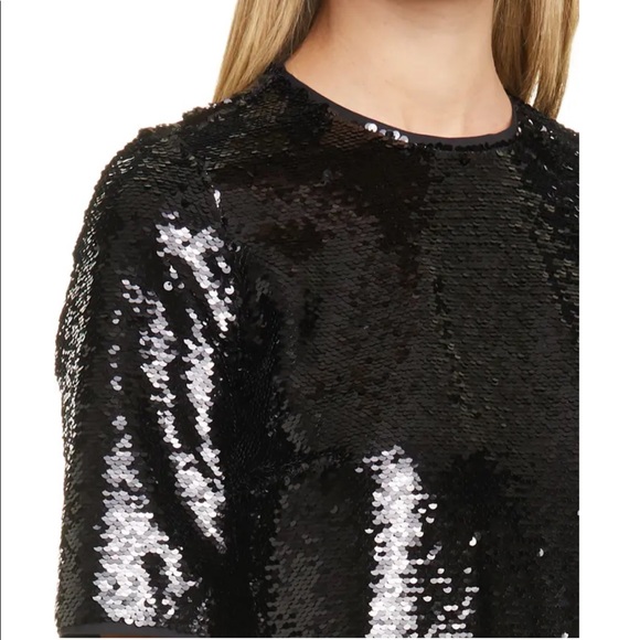 BOSS Dettia Short Sleeve Sequin Shift Dress NWT - Picture 5 of 13